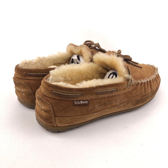L.L. Bean Wicked Good Moccasins Slippers 9 W - Picture 5 of 14